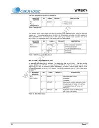 WM8974CGEFL/RV Datasheet Page 20