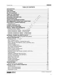 WM8985CGEFL/R Datasheet Page 3