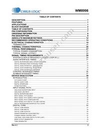 WM8998ECS/R Datasheet Page 3