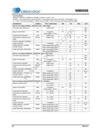 WM8998ECS/R Datasheet Page 18