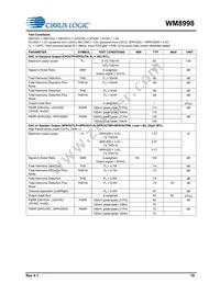 WM8998ECS/R Datasheet Page 19