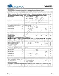 WM8998ECS/R Datasheet Page 21