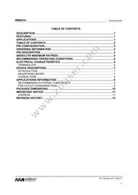 WM9010ECSN/R Datasheet Page 2