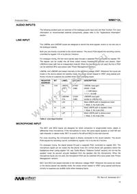 WM9712CLGEFL/V Datasheet Page 15