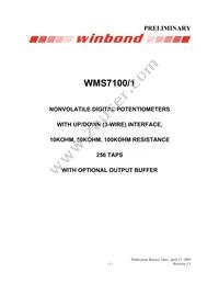 WMS7101100P Cover