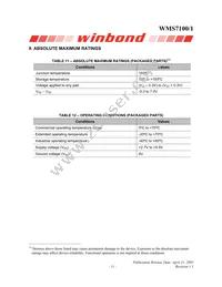 WMS7101100P Datasheet Page 11