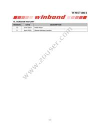 WMS7101100P Datasheet Page 22