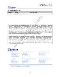 WMS7111100P Datasheet Page 22