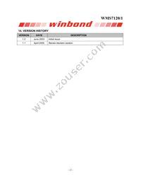 WMS7121100P Datasheet Page 22