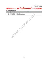 WMS7141100M Datasheet Page 22