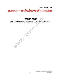 WMS7201050P Datasheet Cover
