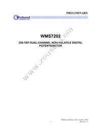 WMS7202100P Datasheet Cover