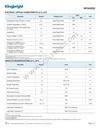 WP1043SGD Datasheet Page 2