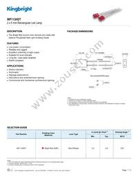 WP113HDT Datasheet Cover