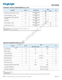 WP115VEGW Datasheet Page 2