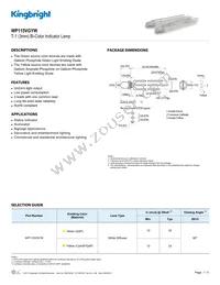 WP115VGYW Datasheet Cover