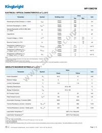 WP115WGYW Datasheet Page 2