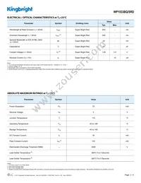 WP1533BQ/SRD Datasheet Page 2