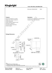 WP4060XH/3GD Datasheet Cover
