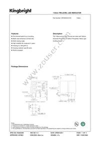 WP4060XH/3YD Datasheet Cover