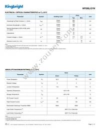 WP59BL/GYW Datasheet Page 2