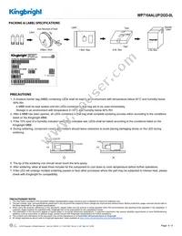 WP7104ALUP/2GD-0L Datasheet Page 4