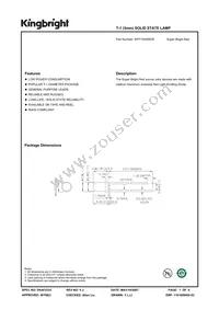 WP7104SRD/E Datasheet Cover