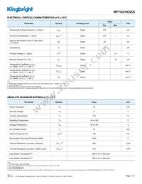 WP710A10CGCK Datasheet Page 2