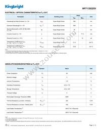 WP7113SGD5V Datasheet Page 2