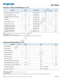 WP7113SRD/E Datasheet Page 2