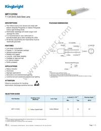 WP7113YD5V Datasheet Cover