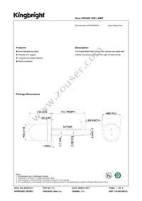 WP793SRD/H Datasheet Cover