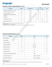 WP914CK/4GDT Datasheet Page 2