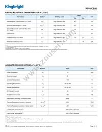 WP934CB/ID Datasheet Page 2