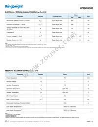 WP934CB/SRD Datasheet Page 2