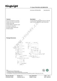 WP934SA/3SRD Datasheet Cover