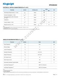 WP934SB/4GD Datasheet Page 2