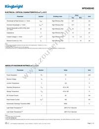 WP934SB/4ID Datasheet Page 2