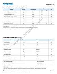 WP934SB/4LGD Datasheet Page 2