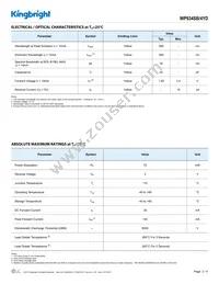 WP934SB/4YD Datasheet Page 2