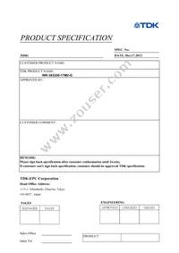 WR-383250-17M2-G Datasheet Cover