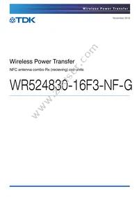 WR524830-16F3-NF-G Datasheet Cover