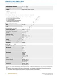 WSE16P-24162100A00 Datasheet Page 4