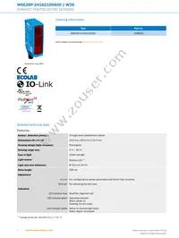 WSE26P-24162100A00 Datasheet Page 2