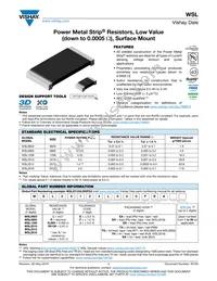 WSL2816R0650FEH Datasheet Cover