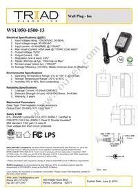 WSU050-1500-13 Datasheet Cover