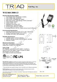 WSU060-3000-13 Datasheet Cover