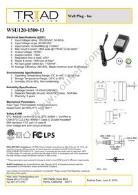 WSU120-1500-13 Datasheet Cover