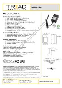 WSU135-2660-R Datasheet Cover