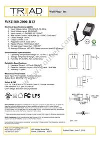 WSU180-2000-R13 Datasheet Cover